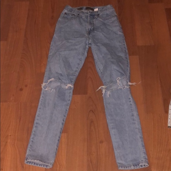 90s express high waist mom jeans straight leg 26” - Picture 2 of 8